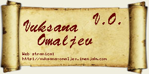 Vuksana Omaljev vizit kartica